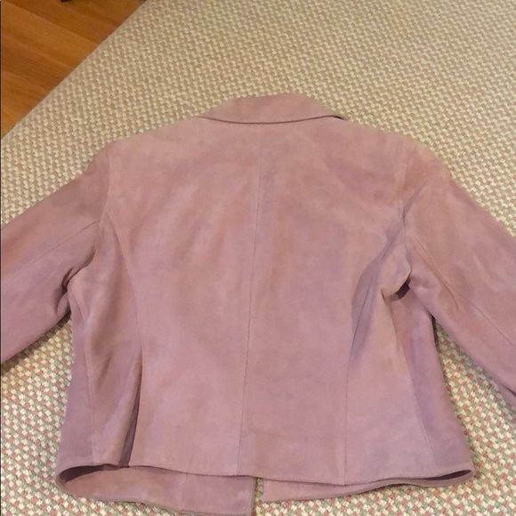 Calvin Klein, dusty rose suede jacket - Picture 2 of 3
